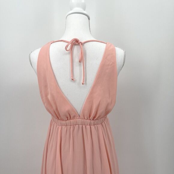 Show Me Your Mumu Womens Dress Size Medium Ava Deep V Neck Empire Waist Maxi - Picture 7 of 10